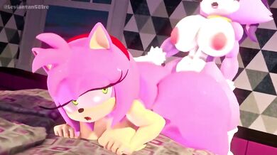 Amy getting pounded from behind by Blaze
