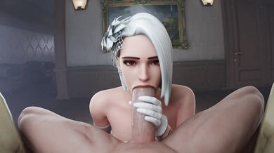 The Sultry Bride's Special Delivery: A Sexy Succubus' Debauched Deed in White, 3D
