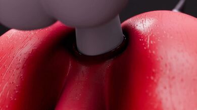 'Busty Blonde Slut Gets Fucked Hard in the Ass by Two Huge Black Dildos, Made for Monster Cocks[HD Animated]'