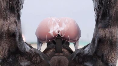 Hot 2B Bitch Stuffed with Huge Equine Dick