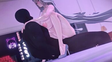 Riding a Sexy Cowgirl with Nylon Koi and Aponia [Without Tattoo]