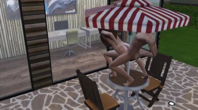 Umbrella Table Banged Lola
