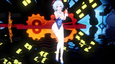 Rewritten as: "Ganyu Komachi: Star T Rain, a bunny girl video."