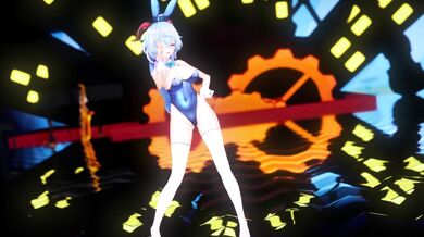 Rewritten as: "Ganyu Komachi: Star T Rain, a bunny girl video."