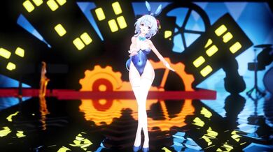 Rewritten as: "Ganyu Komachi: Star T Rain, a bunny girl video."
