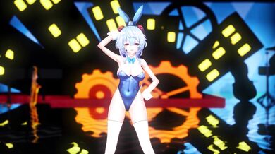 Rewritten as: "Ganyu Komachi: Star T Rain, a bunny girl video."