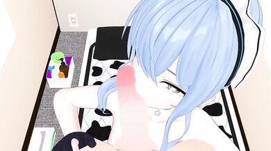 Hoshimachi Suisei-chan Gets Fucked By The Butler As A Naughty Maid In XX