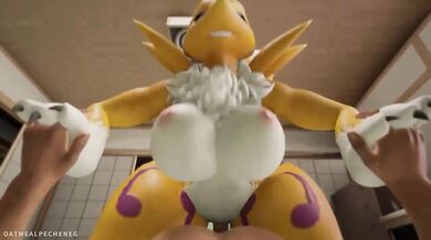 Monster Girl Renamon's Pleasure Time