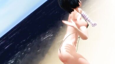Suruga Kanbaru's Wet and Wild Adventure in Deep Blue City