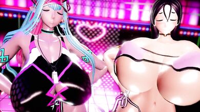 'A Breast-fueled Battle between Ibuki Douji and Minamoto no Raikou'