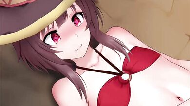 Unleashing the Power of Two: The Temptation of Megumin in Her Bikini (with Ginhaha)