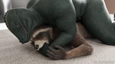 Carnivorous Beast Mounts Cute Bandit [Bestiality Anime]