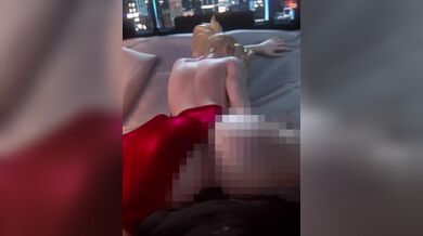 Hentai Sexual Intercourse with a Beautiful Blonde Lady, Blacked and Censored