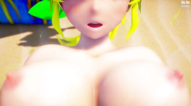 Rewritten as: "Chilling on the Beach with Jic and Jic: A Scorching Hentai Adventure"