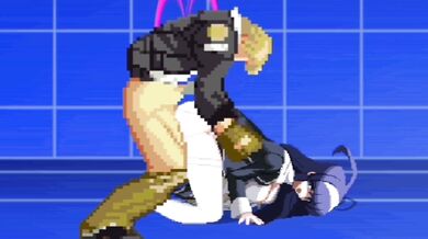 Orie's Fierce Battle Against Terry in a Frenzied Hentai Throwdown!