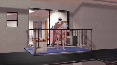 Outdoor Doggy-style on a Balcony