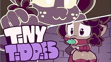 Small Tits in a Courageous Cottontail Combat!