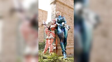 Samus's and Pyra's Milky Orgasms