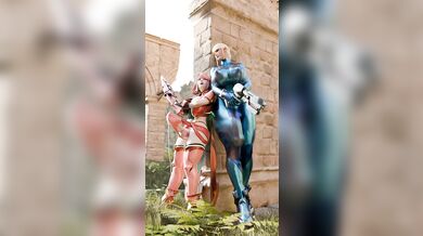 Samus's and Pyra's Milky Orgasms