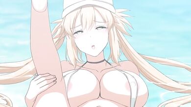 'Sexy Artoria and her Caster Sister (Bikini) - A Ginhaha Porn Adventure'