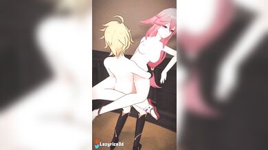 LazyRice3D's Yae Miko Leg Lock