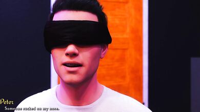 Blindfold Bukkake for the Sticky Peanut Butter Boy
