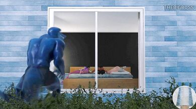 Tongue-thrusting Lizardman invades kitchen for slurping snackfest!