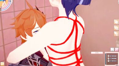 'Sexy Tartaglias and Scaramouches Engage in Toilet Sex at Angle 1 [Sayi]'