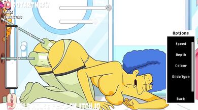 - Double Dildo Penetration of Marge Simpson's Wholesome Hole at Home