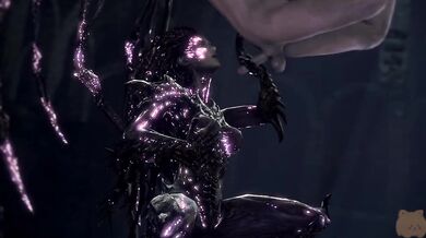 The Starcraft queen Sarah Kerrigan, also known as Fatcat, engages in an erotic encounter with a mysterious stranger.