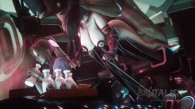 Tifa's Milky Breasts Explored by Brutalisk