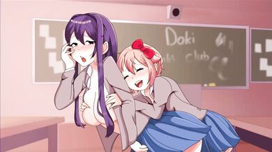 Big Dark Porn Parody: Yuri's Boob Fondle-a-thon with KT13 Edit of Sayori