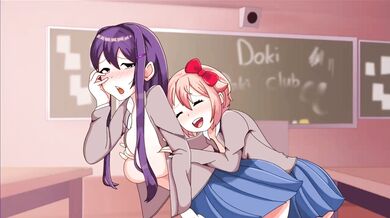 Big Dark Porn Parody: Yuri's Boob Fondle-a-thon with KT13 Edit of Sayori