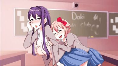 Big Dark Porn Parody: Yuri's Boob Fondle-a-thon with KT13 Edit of Sayori