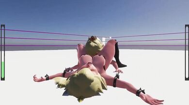 Peach and Bowsette engage in erotic wrestling while having intense sex!