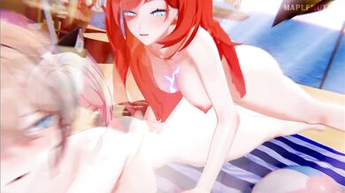 The Forbidden Love Between Futanari Princess Himeko and Yae Sakura