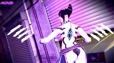 Juri Han and D.va's Hot Lesbian Action in 'Monday Night Catfights'