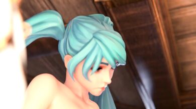 Sexy Sorceress Miss Fortune Pleases her Shy Student Sona in a Steamy Chamber Seduction