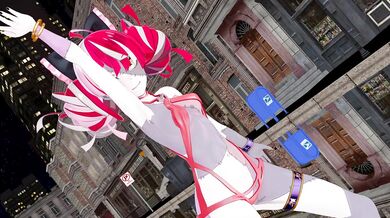Kureiji Ollie Fucks Haniwa's Miniature Garden in MMD Porn Video