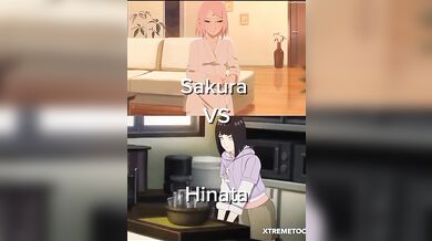 Innocent Hinata and Sexy Sakura Battle in a Wild and Intense Seduction (WIS)