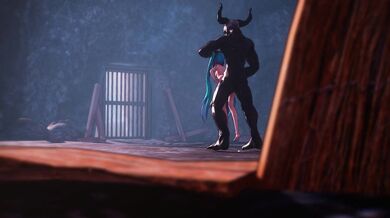 A Demon's Frenzied Abuse of Slave Miku