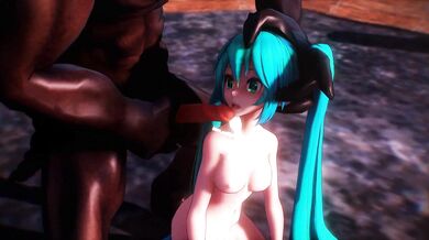 A Demon's Frenzied Abuse of Slave Miku