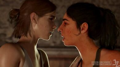 3-Way Fun with Ellie & Dina: A Hentai Porn Fantasy Come True!