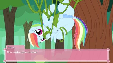 Sexy Lesbian Pony Play with Rainbow Dash and her Wife in Colorful Orgy