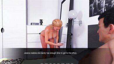 New Employee Jessica Gets a Hard Initiation on Her First Day at Work