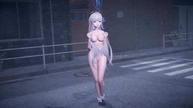 Herta the Nymphomaniac Lamb Fucks Everyone in Sight in this Explosive R18 MMD Porn Video!