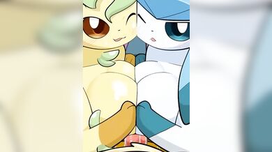 Pokemon Cum Play: Leafeon and Glaceon's Twin Titillation