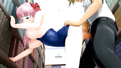 Pregnant Busty Nodoka's Mahjong Orgy (Swimsuits Only)