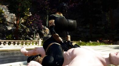 Golden Dick Rider: Black Kitten's Khajiit Cum Adventure