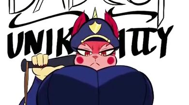 Unicorn Kitten Pops Inflatable Cum Dildo.